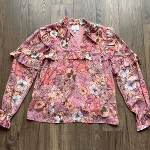 Vici Floral Print Blouse